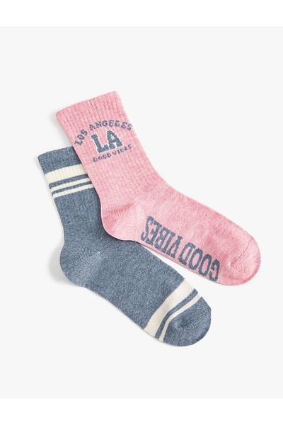 Koton Socks Set of 2 Multicolored