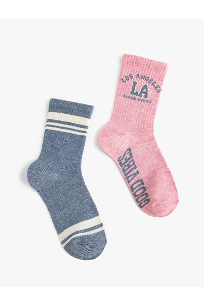 Koton Socks Set of 2 Multicolored