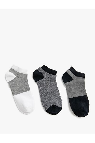 Koton Set de 3 șosete cu papuci cu dungi