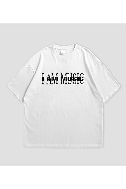 Adrift تي شيرت Playboi Carti -I AM MUSIC للجنسين بتصميم ألبوم كبير الحجم