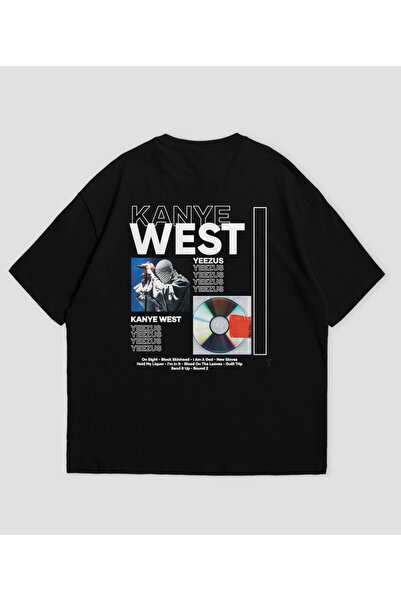 SVART WEAR Kanye West - Tricou oversize unisex cu design de album Yeezus