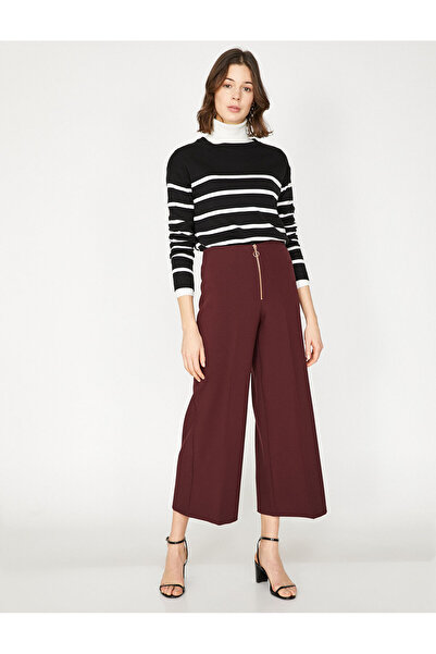 Koton Burgunderrote Damenhose 9KAK42167UW