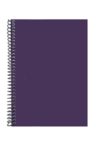 Şirin Yün A5 Spiralli Pvc Kapaklı 80 Yaprak Çizgili Defter 1 Adet Mor