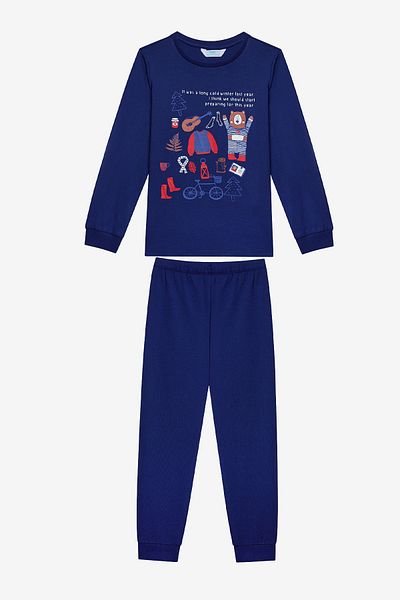 Penti 2-teiliges marineblaues Pyjama-Set für Jungen