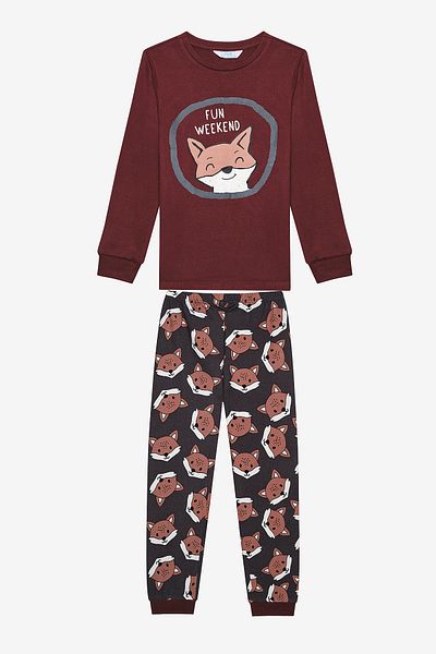 Penti Fun Fox Thermo-Pyjama-Set für Jungen