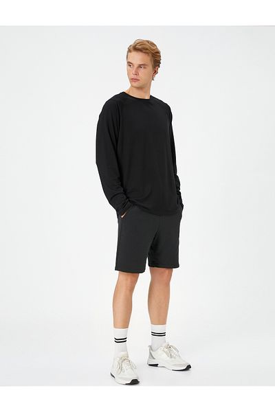 Koton Men's Black T-Shirt - 4Wam10070Nk