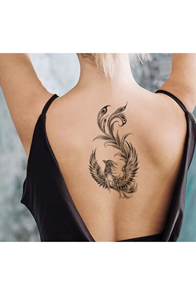 GLANZEND Gerçek Dövme Görünümlü Anka Kuşu Modeli 3 Boyutlu Tattoo