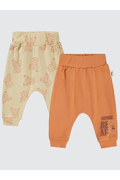 Civil Baby 6-18 Months Baby Boy Cinnamon Color 2-Piece Single Bottom Without Booties