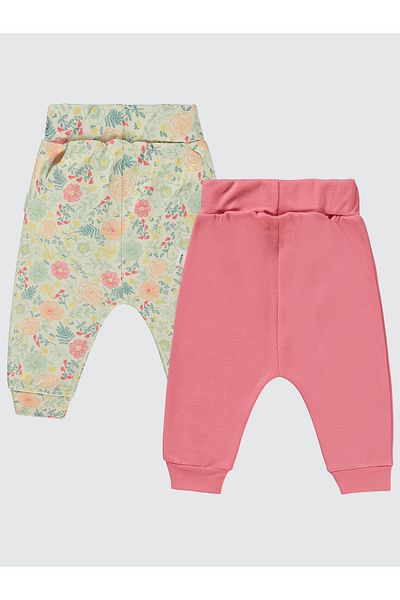 Civil Baby 2-Piece Rose Booties-Free Single Bottom Set for Baby Girls 6-18 Months