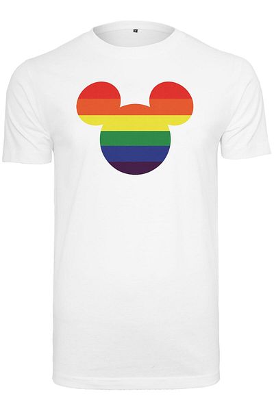 Merchcode Herren Mickey Mouse Rainbow Pride Tee