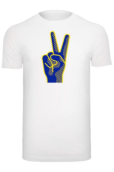 Merchcode Peace - Victory Hand T-shirt Round Neck