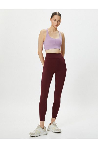 Koton Jambiere de yoga sport cu talie înaltă cu textura moale