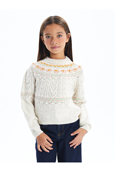 Dexia Cute Fair - Πλεκτό Πουλόβερ Crew Neck - Χρώμα εκρού