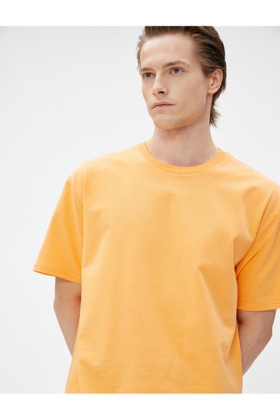 Koton Basic Oversize T-Shirt Crew Neck Βαμβακερό κοντό μανίκι