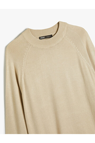 Koton Basic Sweater Knitwear Stand Collar Long Sleeve