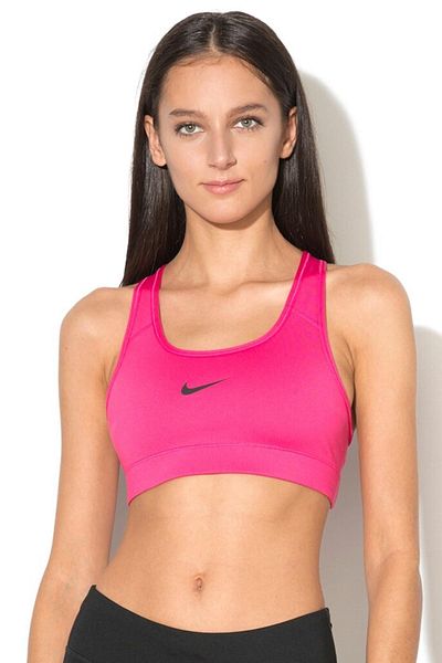 Nike Dri Fit Victory Compression Bra Γυναικείο Bustier Sports σουτιέν Ροζ