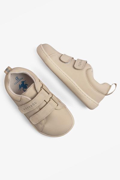 HOPFRÖG Smart Walker Junior - Béžové barefoot dětské boty, super matné