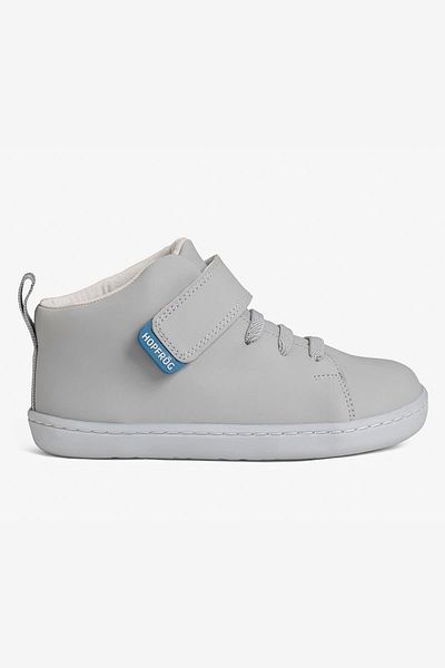 HOPFRÖG Smart Walker High Top - Γκρι Barefoot Παιδικές Μπότες, Υπερ Μάτ Αεράτο