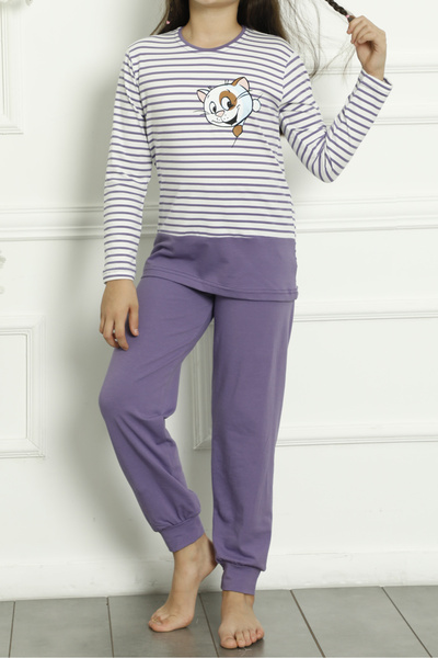 Nicoletta Dívčí pyžamový set číšník Bavlna Interlock POWDER