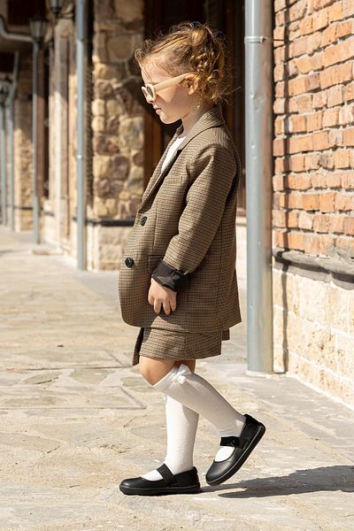 HOPFRÖG Smart Walker Mary Jane Cool Black Barefoot Girl Pantofi de balerină