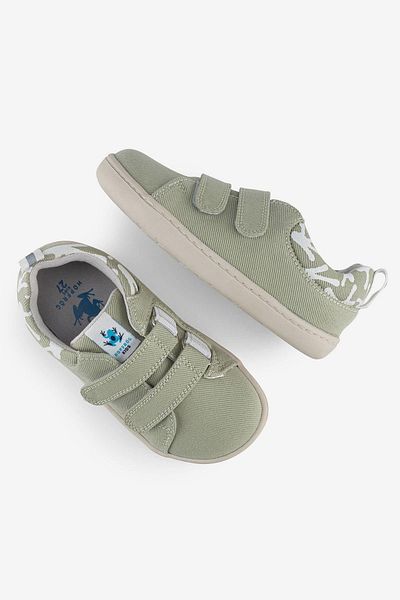 HOPFRÖG Pantofi pentru copii Water Green Smart Walker Barefoot - Pânză reciclată Eco