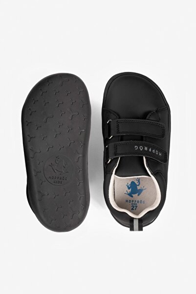 HOPFRÖG smart Walker Junior - super Matte Black Barefoot Kids shoes