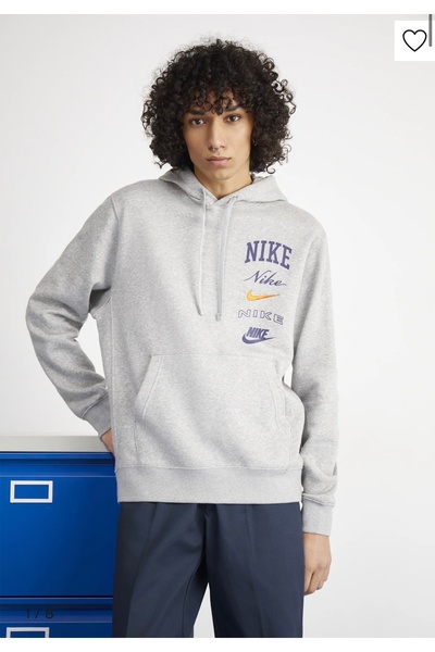 Nike Sportswear Club Fleece Pullover Hoodie Gri Erkek Sweatshirt