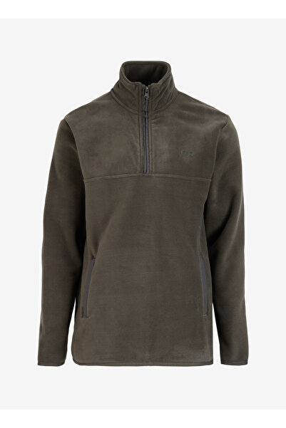 Jeep Haki Erkek Dik Yaka Relaxed Polar Sweatshirt C4WM-SWT4201 Polar Sweatshirt C4WM-SWT4201