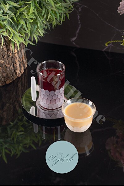 crystal home 18 Piece Tea and Coffee Set