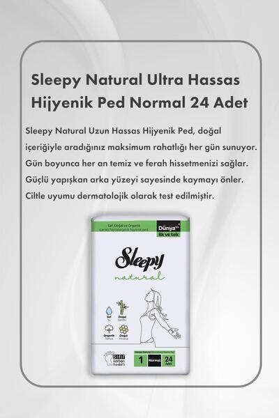 Sleepy Natural Hijyenik Ped Normal 24 Adet X 3 ve Hediye Elidor 325 ml