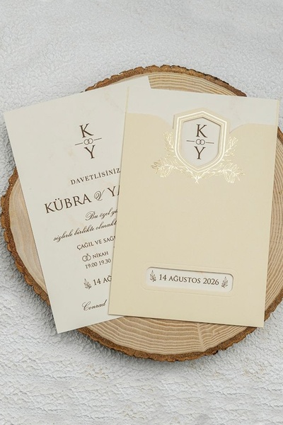 ERDEM EKONOM 50 Adet Düğün, Nişan, Nikah Davetiyesi, Baskı Hariçtir 191981
