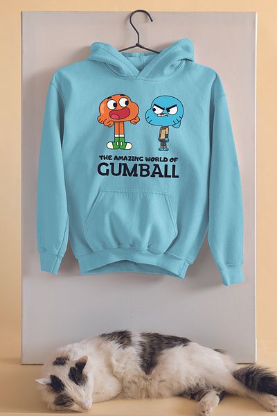 ADABEBEK Hanorac pentru copii unisex oversize cu imprimeu Gumball