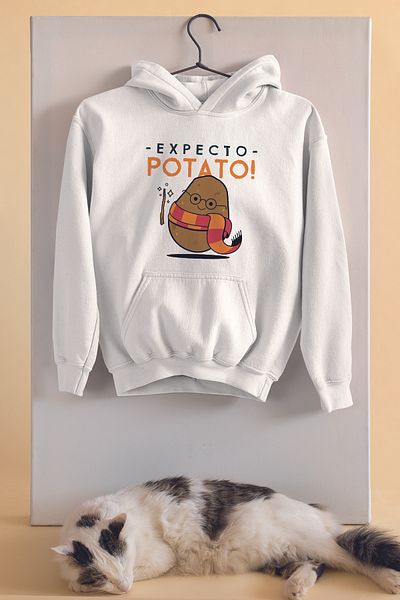ADABEBEK Унисекс суитшърт Expecto Potato Oversize - Spider 23044