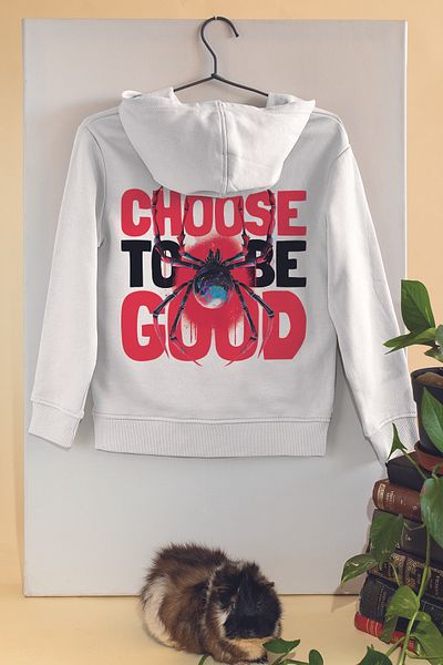 ADABEBEK Φούτερ με στάμπα Spider Unisex Oversize - 23006