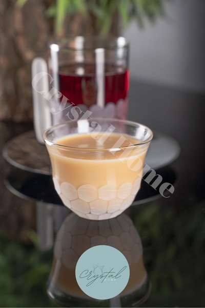 crystal home 18 Piece Tea and Coffee Set