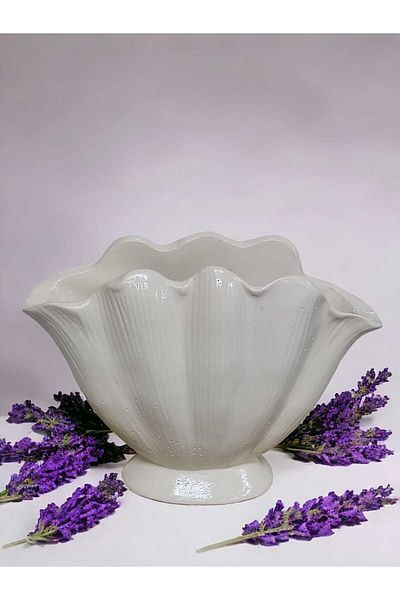 DEKOTENNUR Oyster Vase Light Beige