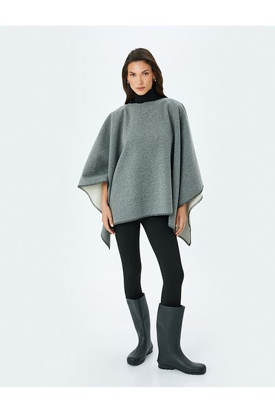 Koton Classic Long Oversize Poncho