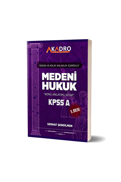 A Kadro Yayınları Medeni Hukuk 9.Baskı