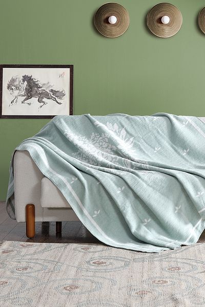 Doqu Home Green Double Afra Blanket