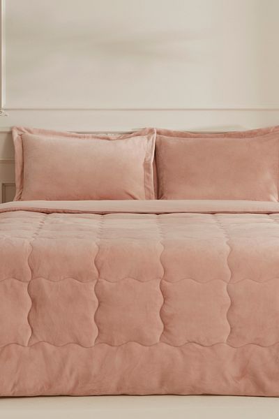 Karaca Home Flufy Single Soft Dream Comfort Set Powder