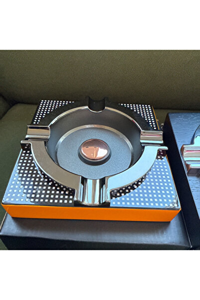 PremiumQuality QA Sarı İçi Füme Dörtlü Puro Küllüğü