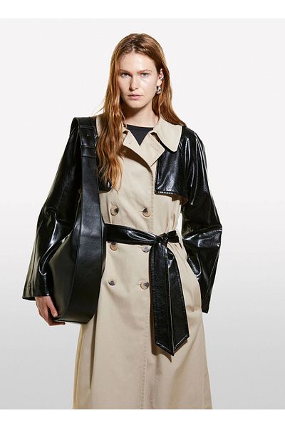 Sisley Beige Women's Trench Coat 2Xdxln04K