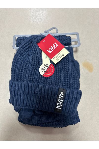 Kitti 9-15 Years Old Beret Set Scarf Hat Gloves Set of 3 Fleece Beret Inside