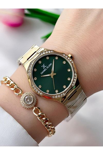 Daniel Klein Steel Band 30 Mt Water Resistant Women's Wrist Watch+Bracelet Bfg.13479.X3