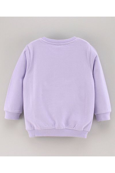 Babyhug Full Sleeves Sweatshirt Penguin Print - Purple