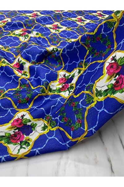 ipekkumaş Golden Glittery Vildan Flower Dress Linen Fabric Our Product Is Sol...