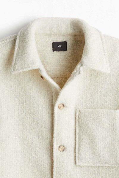 H&M Loose Fit Bouclé overshirt