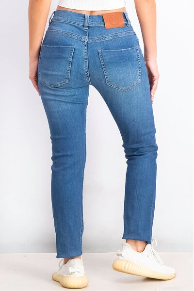 PİNKO Women lUPIN 19 Slouchy Low Rise Jeans, Light Blue