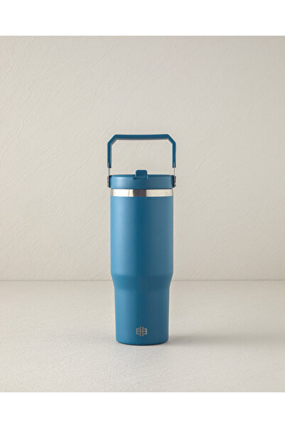 English Home Fiera Paslanmaz Çelik Termos 900 ml Mavi