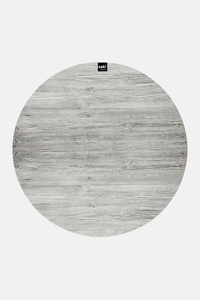 Zak! Designs Fjord Round Platter With Wooden Decoration 45 Cm,grey